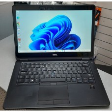 Ноутбук Dell Latitude E7450 14" (1920x1080) Full HD сенсорний, матовий / Intel Core i5-5300U (2.3 ГГц) / RAM 8 ГБ / SSD 256 ГБ / Intel HD Graphics 5500 / Без ОД / Wi-Fi / Bluetooth камера / Windows 11 Pro/ 1.63 кг / чорний