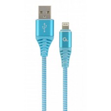 Кабель USB (AM/Lightning) 2.0м Cablexpert (CC-USB2B-AMLM-2M-VW) преміум, 2.1А