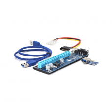 Райзер PCI-E x1 to 16x PCE164P-N03 VER 006 (12650) 60cm USB 3.0, Cable SATA to 4Pin IDE Molex Power 