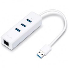Мережева карта USB3.0 - RJ45 Gigabit Ethernet + Хаб 3хUSB3.0 TP-Link UE330