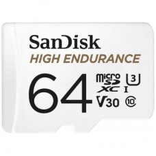 Карта пам'яті SanDisk 64GB microSDXC class 10 UHS-I U3 V30 High Endurance (SDSQQNR-064G-GN6IA)