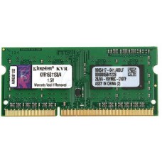 Модуль пам'яті SO-DIMM DDR3  4GB 1600MHz Kingston ValueRAM (KVR16S11S8/4)