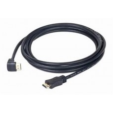 Кабель HDMI to HDMI  3.0м Cablexpert (CC-HDMI490-10) V.2.0, 4К 6, вигнутий на 90°, позол. конектори