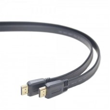 Кабель HDMI to HDMI  3.0м Cablexpert (CC-HDMI4F-10) 19M/M v1.4, плоский, позолочиные коннекторы