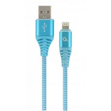 Кабель USB (AM/Lightning) 1.0м Cablexpert (CC-USB2B-AMLM-1M-VW) премиум, 2.1А