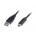 Кабель USB (AM/CM) 1.0м REAL-EL USB2.0 черный