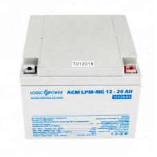 Аккумуляторная батарея LogicPower 12V 26AH (LPM-MG 12 - 26 AH) AGM мультигель 
