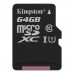 Карта microSDXC  64ГБ UHS-I Kingston Canvas Select Plus R100MB/s (SDCS2/64GBSP)