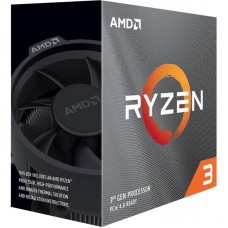 Процесор AM4 AMD Ryzen 3 3100 4 ядра / 8 потоків / 3.6-3.9ГГц / 16МБ / DDR4-3200 / PCIE4.0 / 65Вт / BOX (100-100000284BOX)