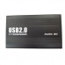 Внешний карман для HDD SATA 3.5" Maiwo K3502-U2S Black USB2.0 на винтах алюм. черный