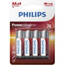 Батарейка Philips AA LR6 Power Alkaline * 4 (LR6P4B/10)