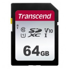 Карта пам'яті Transcend 64GB SDXC class 10 UHS-I U3 V10 (TS64GSDC300S)