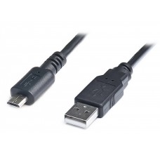 Кабель USB (AM/MicroBM) 1.0м REAL-EL Premium чорний кутовий  (EL123500031)
