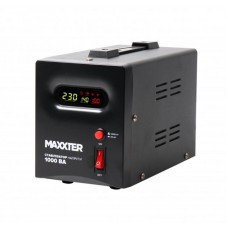 Стабілізатор напруги Maxxter MX-AVR-S1000-01 1000VA, 600 Вт, 140-270 В, релейний, однофазний