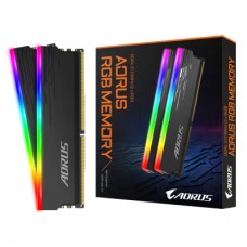 Модулі пам'яті DDR4 16GB (2x8GB) 3733 MHz AORUS RGB Fusion 2.0 Memory boost Gigabyte (GP-ARS16G37D)