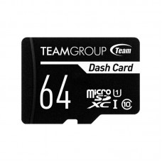 Карта microSDXC  64ГБ UHS-I Team Dash Card + SD-adapter (TDUSDX64GUHS03)