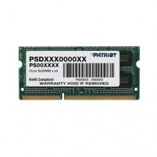 Модуль пам'яті SO-DIMM DDR3  8GB 1600MHz Patriot (PSD38G16002S)