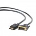 Кабель DisplayPort to DVI 1.0 м Cablexpert (CC-DPM-DVIM-1M)