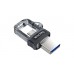 Флеш USB3.0  64ГБ SanDisk Ultra Dual M Black (SDDD3-064G-G46)