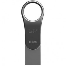 Флеш USB3.0  64ГБ Silicon Power Mobile C80 Silver (SP064GBUC3C80V1S)