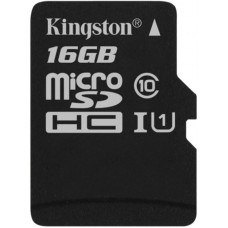 Карта microSDHC  16ГБ UHS-I Kingston Canvas Select (SDCS/16GBSP)