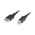 Кабель USB 2.0 (AM/BM) 2.0м REAL-EL Pro чорний (EL123500026)