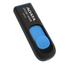 Флеш USB3.0  64ГБ ADATA UV128 black blue (AUV128-64G-RBE)