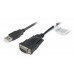 Контролер USB2.0 - COM USB А-папа/DB9M (serial port) Cablexpert 1.5 м (UAS-DB9M-02)