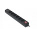 Мережевий фільтр живлення 3м REAL-EL REAL-EL RS-6 PROTECT USB Black (EL122300017)