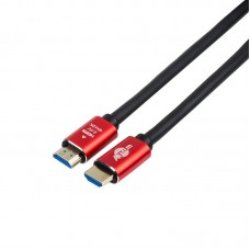 Кабель HDMI to HDMI 10м Atcom (24910) ver 2.0, 4K,  Red/Gold, пакет