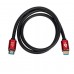Кабель HDMI to HDMI 10м Atcom (24910) ver 2.0, 4K,  Red/Gold, пакет