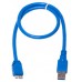 Кабель USB 3.0 (AM/MicroBM) 0,5м PowerPlant (KD00AS1230)