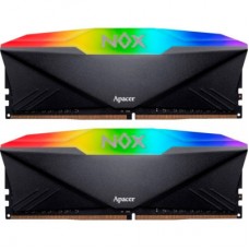 Модуль пам'яті для комп'ютера DDR4 32GB (2x16GB) 3200 MHz NOX RGB Black Apacer (AH4U32G32C28YNBAA-2)