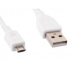 Кабель USB (AM/MicroBM) 0.5м Cablexpert CCP-mUSB2-AMBM-W-0.5M белый