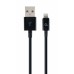 Кабель USB (AM/Lightning) 1.0м Cablexpert (CC-USB2P-AMLM-1M) 2.1А черный