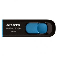Флеш USB3.0  32ГБ A-DATA UV128 black-blue (AUV128-32G-RBE)