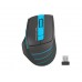 Мишка A-4 Tech Fstyler FG30S Black+Blue USB Бездротова оптична беззвучне натискання 2000dpi