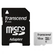 Карта пам'яті Transcend 16GB microSDHC class 10 UHS-I U1 (TS16GUSD300S-A)