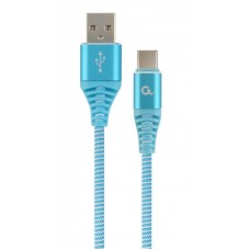 Кабель USB (AM/CM) 1.0м Cablexpert (CC-USB2B-AMCM-1M-VW) премиум USB 2.0, 2.1A