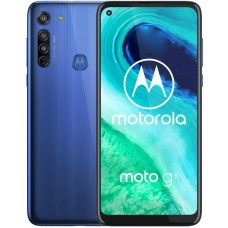 Смартфон Motorola G8 4/64GB Neon Blue (PAHL0004RS) 6.4" (1560х720) IPS / Qualcomm Snapdragon 665 / ОЗУ 4 ГБ / 64 ГБ вбудованої + microSD до 512 ГБ / камера 16+8+2 Мп + 8 Мп / 4G (LTE) / Bluetooth / Wi-Fi / GPS / A-GPS / GLONASS / Galileo / ОС Android