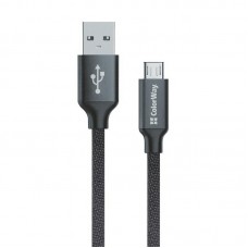 Кабель USB (AM/MicroBM) 1.0м ColorWay (CW-CBUM002-BK) черный