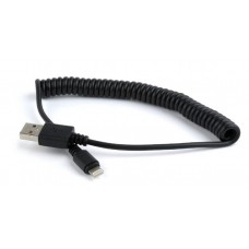 Кабель USB (AM/Lightning) 1.5м Cablexpert (CC-LMAM-1.5M) спиральный, c литыми разъемами