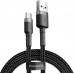 Кабель Baseus Cafule USB-USB-C, 2A, 2м Black/Grey (CATKLF-CG1)