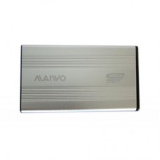 Внешний карман для HDD SATA 2.5" Maiwo K2501A-U3S Silver USB3.0 на винтах алюм. черн.