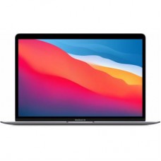 Ноутбук Apple MacBook Air M1 A2337 (MGN63UA/A) 13.3" Retina IPS (2560x1600) глянсовий / Apple M1 CPU / RAM 8 ГБ / SSD 256 ГБ / Apple M1 Graphics / без ОП / Wi-Fi / веб-камера / macOS Big Sur / 1.29 кг / сірий / підсвічування клавіатури / сканер відби