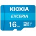 Карта microSDHC  16ГБ UHS-I Kioxia Exceria + SD Adapter (LMEX1L016GG2)