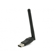 WiFi адаптер USB Voltronic Wi-Fi-AFT2 150Mbps (2.4GHz) Black, антена для Т2 (34964)