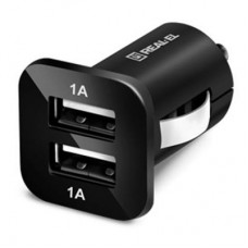 Зарядное устройство автомобильное REAL-EL CA-22 1-й USB x 1 А, 2-й USB x 1 А 12-24 В