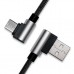 Кабель USB (AM/CM) 1.0м REAL-EL Premium черный угловой (EL123500032)