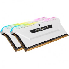 Модуль пам'яті для комп'ютера DDR4 16GB (2x8GGB) 3600 MHz Vengeance RGB Pro SL White Corsair (CMH16GX4M2D3600C18W)